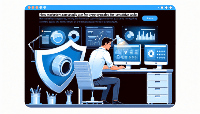 How Marketers Can Securely Use Free Proxies for Sensitive Tasks